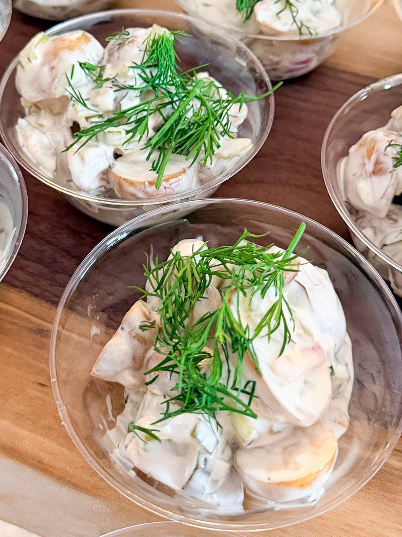 Dill pickle potato salad