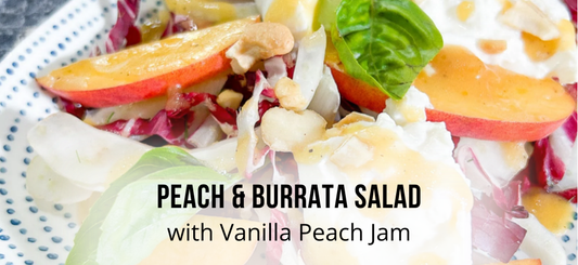 Fennel & Radicchio Salad with Burrata and Peaches