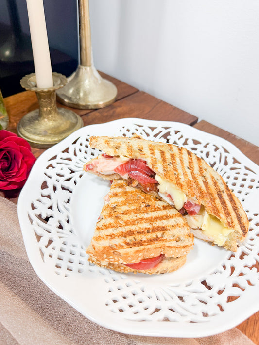 Balsamic Chicken Brie Grilled Cheese