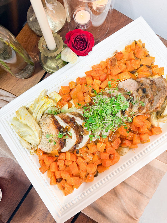 Roasted Pork Loin with Apple Chutney