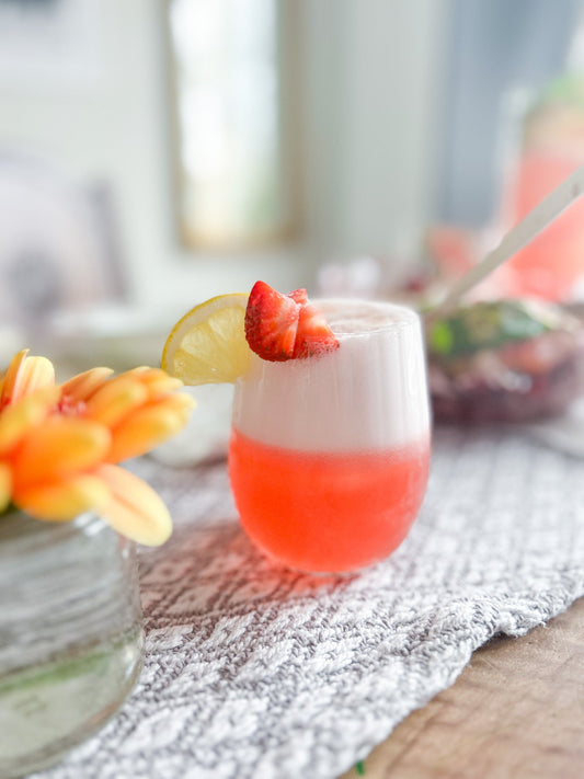 strawberry basil tequila sour