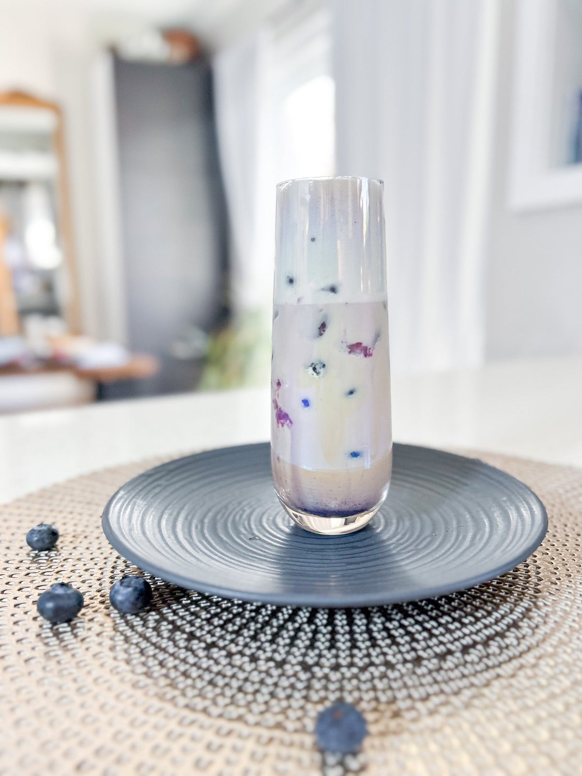 Spiced Blueberry Milk Tea