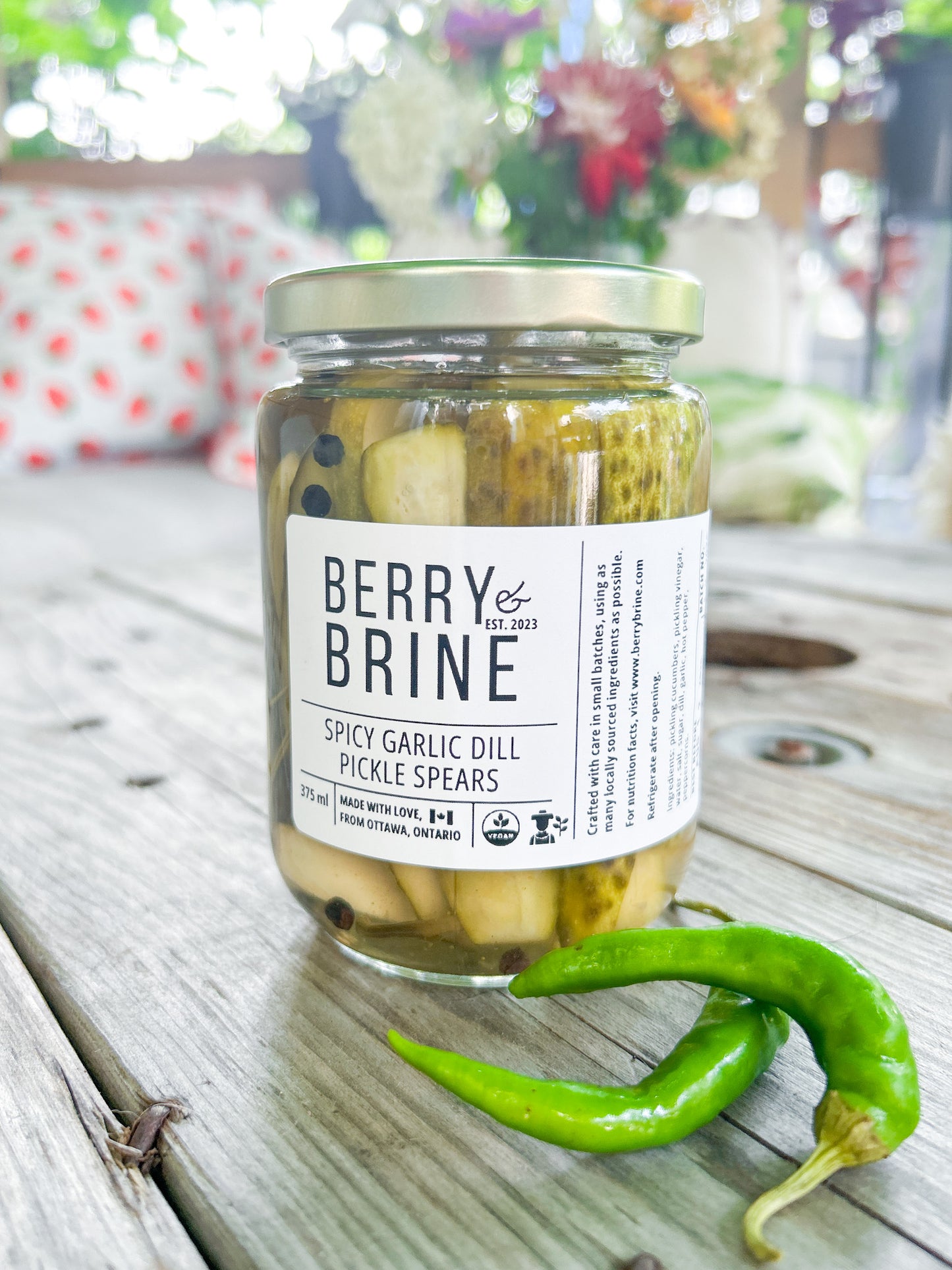 Spicy Garlic Dill Pickle Spears