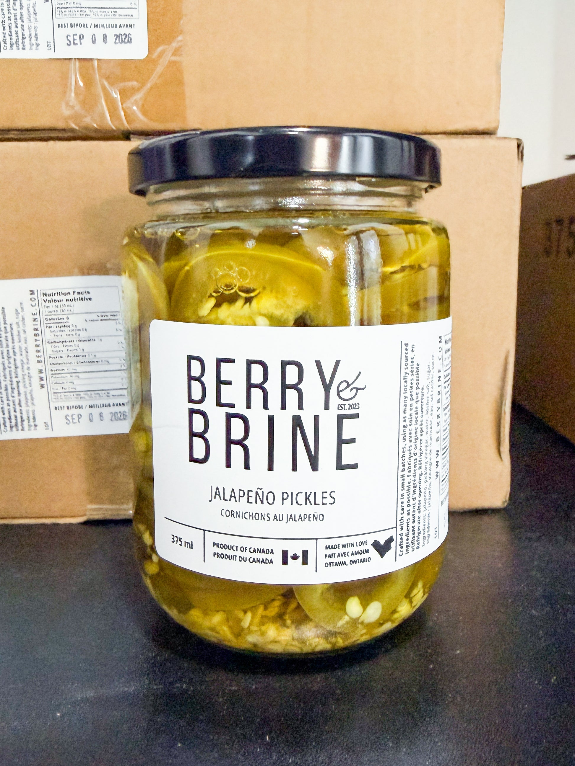 Jalapeño Pickles Nutrition Facts Berry and Brine Local Preserves & Ottawa Catering